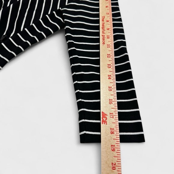 LRL Ralph Lauren Active Women's Medium Black White Striped Full Zip Jacket - Picture 14 of 14